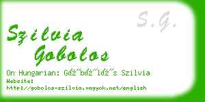 szilvia gobolos business card